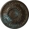 Ekena Millwork Wakefield Ceiling Medallion (Fits Canopies up to 3 5/8"), 11 3/4"OD x 1 1/4"P, Bronze Blue Patina CM11WABBS - alternate 1